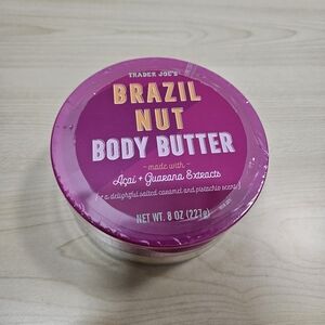 NEW Sealed Trader Joe’s Brazil Nut Body Butter W/Açaí & Guarana 8 Oz Jar